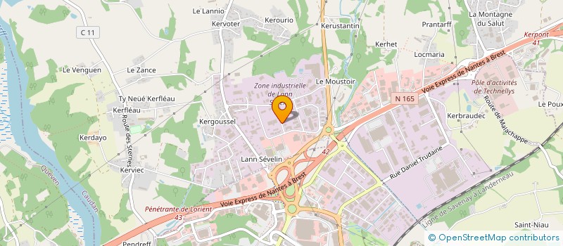 localisation de l'entreprise SOUDURE TUYAUT MONTAGE INDUSTRIEL  CAUDAN