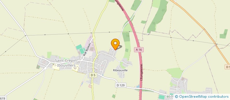 localisation de l'entreprise SOUDURE TUYAUTERIE PLOMBERIE INDUSTRIE  SAINT-CREPIN-IBOUVILLERS