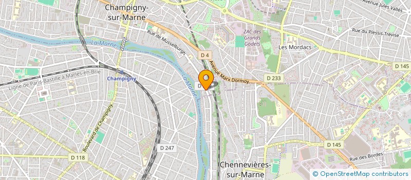 localisation de l'entreprise SOUEI SERVICES à CHAMPIGNY-SUR-MARNE