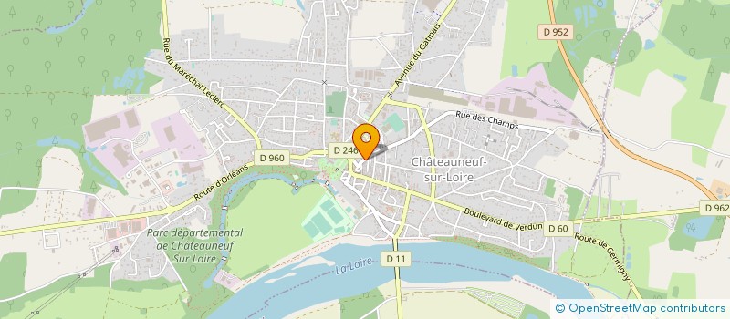 localisation de l'entreprise SOUESME à CHATEAUNEUF-SUR-LOIRE