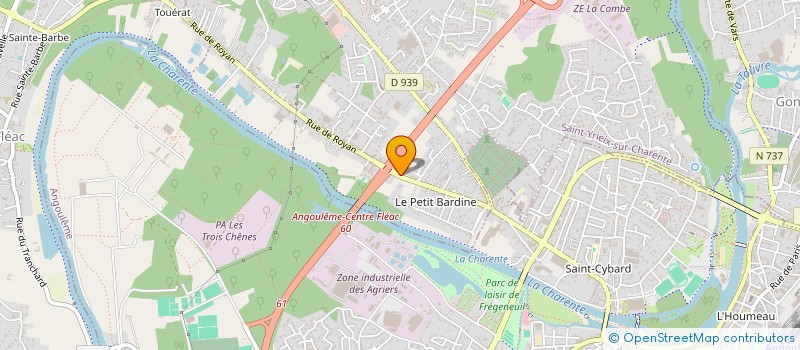 localisation de l'entreprise SOUESME ET ASSOCIES à SAINT-YRIEIX-SUR-CHARENTE