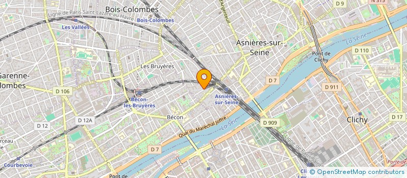 localisation de l'entreprise SOUEST BATIMENT ENERGY à ASNIERES-SUR-SEINE