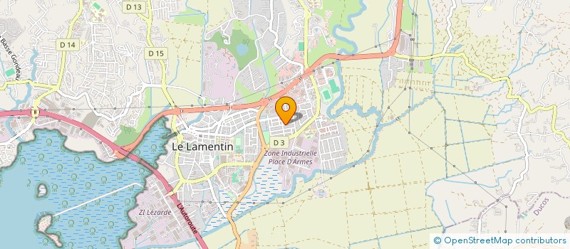 localisation de l'entreprise SOUF'KREOL 'AMPEA' à LE LAMENTIN