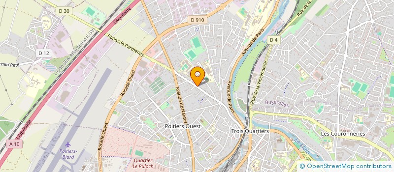localisation de l'entreprise SOUFAM à POITIERS