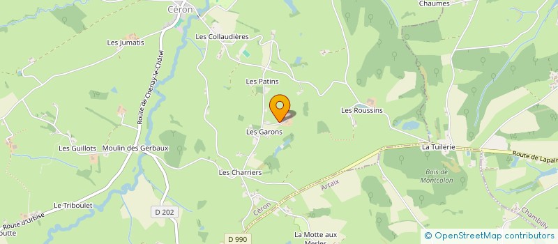 localisation de l'entreprise SOUFFERANT  CERON