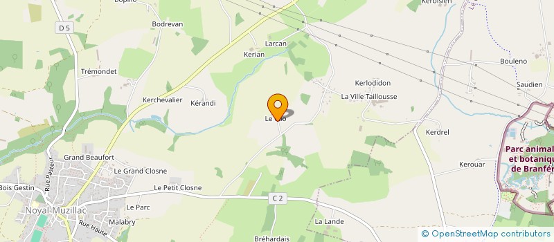 localisation de l'entreprise SOUFFLAGE BRETAGNE SUD ISOLATION à NOYAL-MUZILLAC
