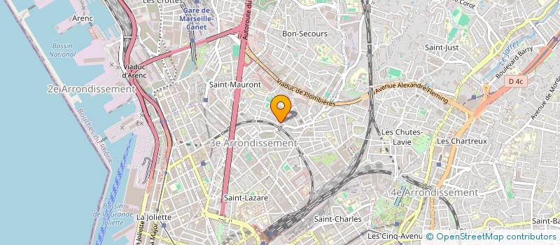 localisation de l'entreprise SOUFFLAGE MERIDIONAL à MARSEILLE