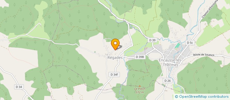 localisation de l'entreprise SOUFFLE A SOI  REGADES