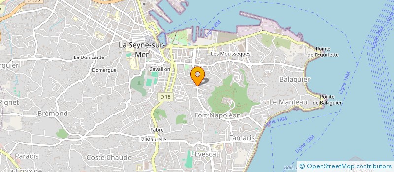 localisation de l'entreprise SOUFFLE D AIR à LA SEYNE-SUR-MER