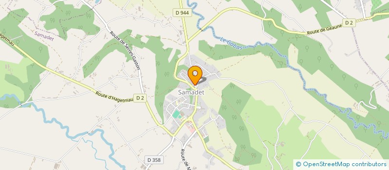 localisation de l'entreprise SOUFFLE D'ELEGANCE à SAMADET