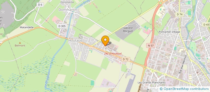 localisation de l'entreprise SOUFFLE DE BONHEUR à HOUTAUD