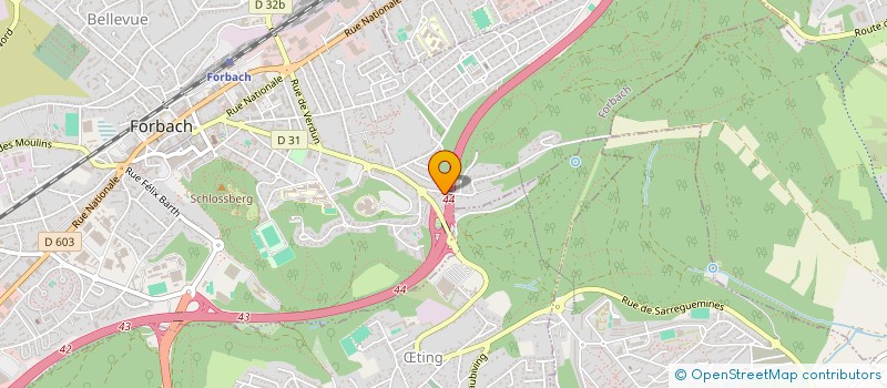 localisation de l'entreprise SOUFFLE DE CUIVRE  FORBACH