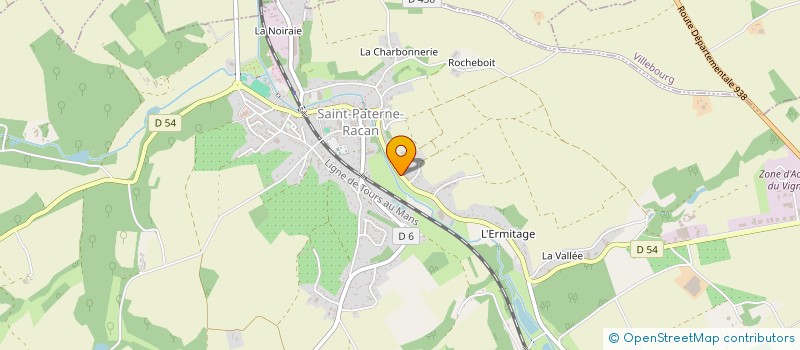 localisation de l'entreprise SOUFFLE DE LA FORET  SAINT-PATERNE-RACAN