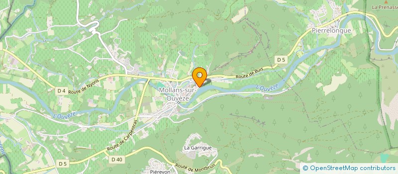 localisation de l'entreprise SOUFFLE DE TERRE à MOLLANS-SUR-OUVEZE