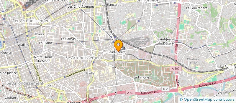 localisation de l'entreprise SOUFFLE DU TEMPS à MARSEILLE 5