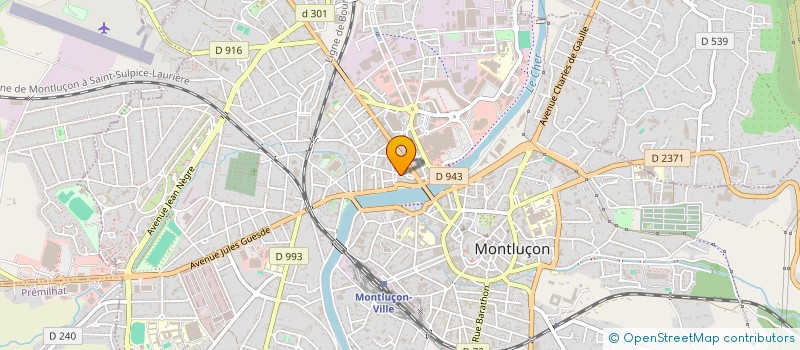 localisation de l'entreprise SOUFFLE ET ENERGIE  MONTLUCON