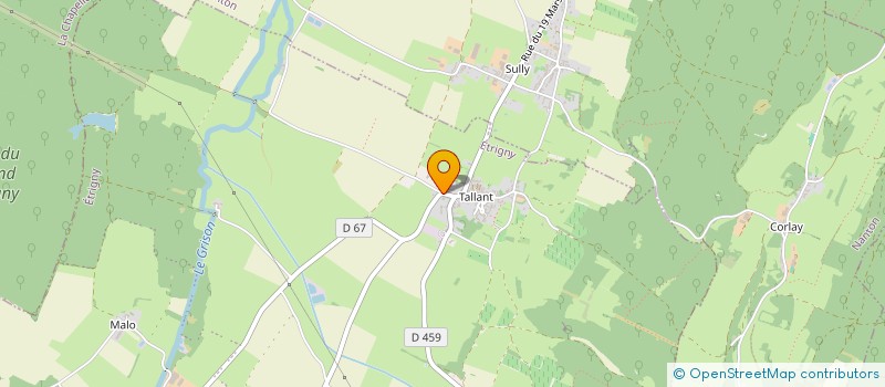 localisation de l'entreprise SOUFFLES D'ALCYONE  ETRIGNY