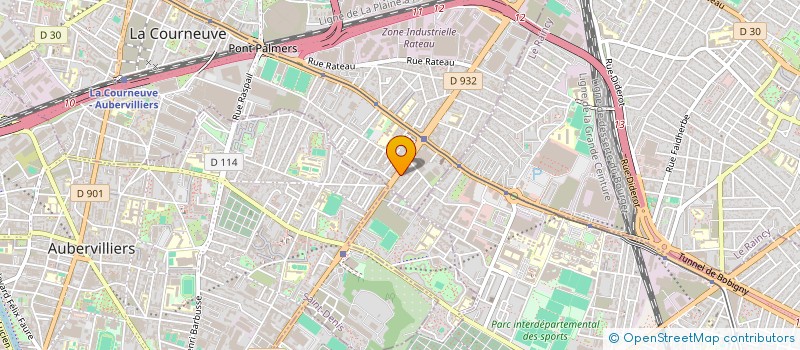 localisation de l'entreprise SOUHBAN à LA COURNEUVE