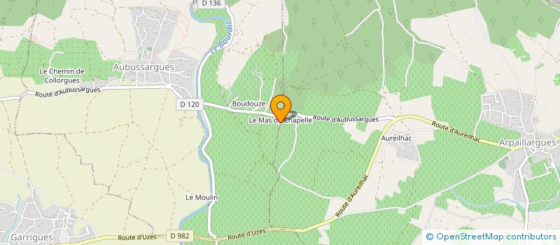 localisation de l'entreprise SOUJOL INSTALL PLOMBERIE ELECT CHAUFFA  AUBUSSARGUES