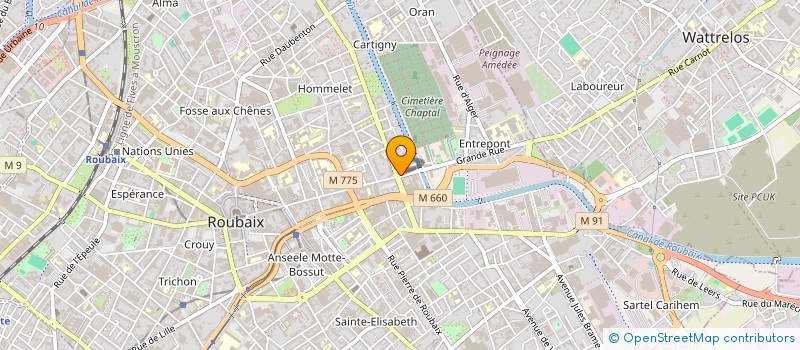 localisation de l'entreprise SOUL BEAUTY  ROUBAIX