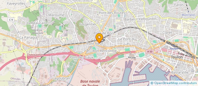 localisation de l'entreprise SOUL DANCE FUSION  TOULON