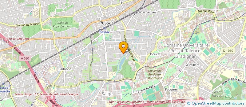 localisation de l'entreprise SOUL TRAIN MUSIC PROMOTION (STMP) à PESSAC