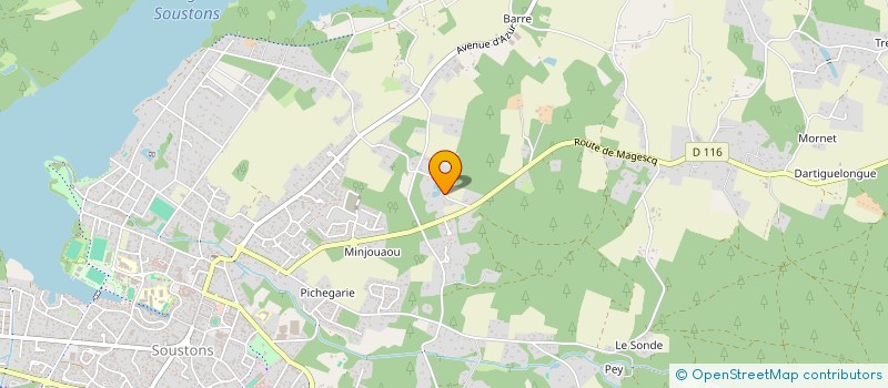 localisation de l'entreprise SOULA  SOUSTONS