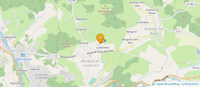 localisation de l'entreprise SOULA ELECTRICITE à MONTJOIE-EN-COUSERANS