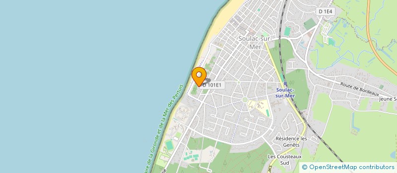 localisation de l'entreprise SOULAC SPORT CULTURE  SOULAC-SUR-MER