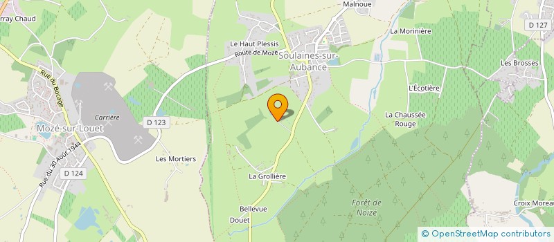 localisation de l'entreprise SOULAINES SERVICE  SOULAINES-SUR-AUBANCE
