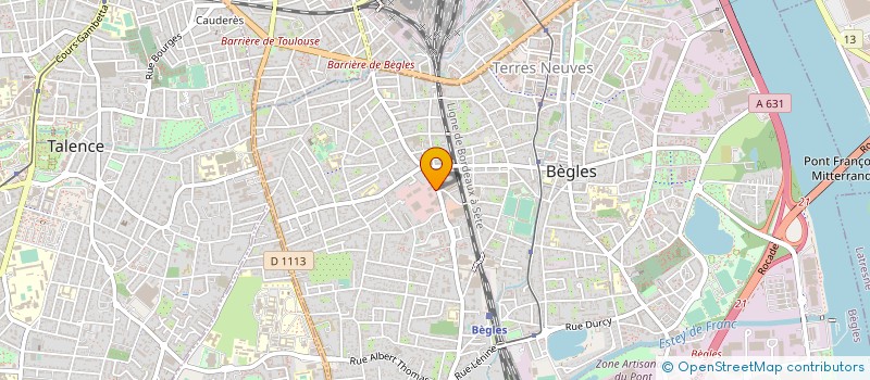localisation de l'entreprise SOULANES ENERGIES à BEGLES