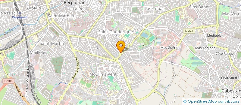 localisation de l'entreprise SOULARAC LA FINANCIERE  PERPIGNAN