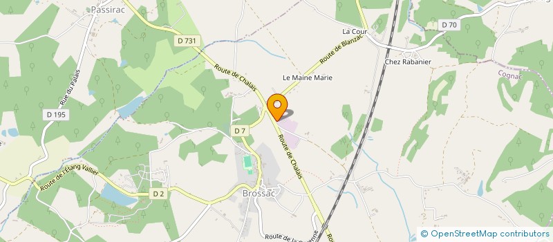 localisation de l'entreprise SOULARD-DECAUD à BROSSAC