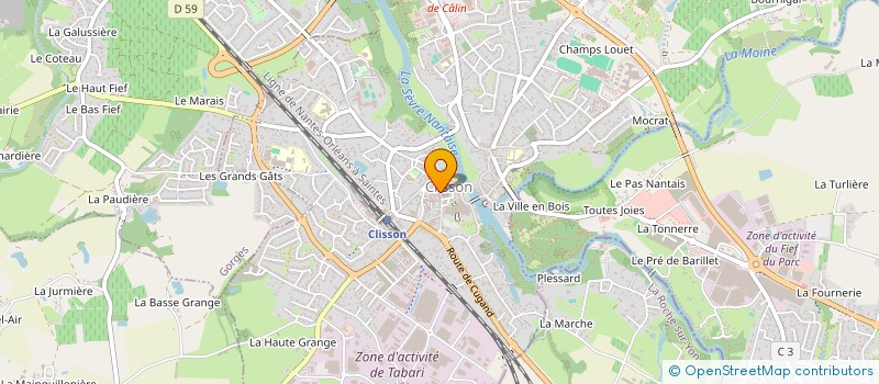 localisation de l'entreprise SOULARD LAINE  CLISSON