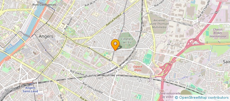 localisation de l'entreprise SOULARD MARBRERIE ANGEVINE à ANGERS