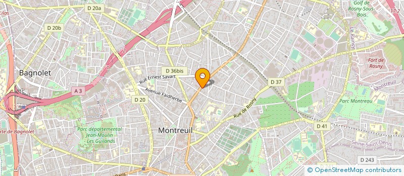 localisation de l'entreprise SOULCLAP PRODUCTIONS à MONTREUIL