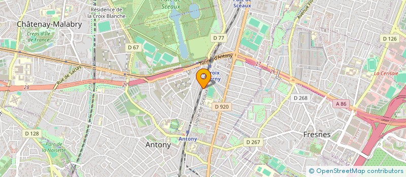 localisation de l'entreprise SOULCOM à ANTONY