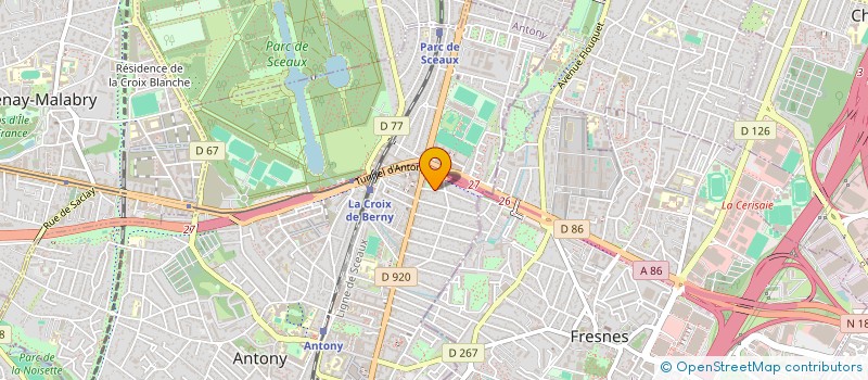 localisation de l'entreprise SOULDING à ANTONY