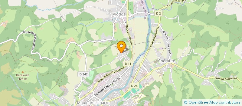 localisation de l'entreprise SOULE CARRELAGE  MAULEON-LICHARRE