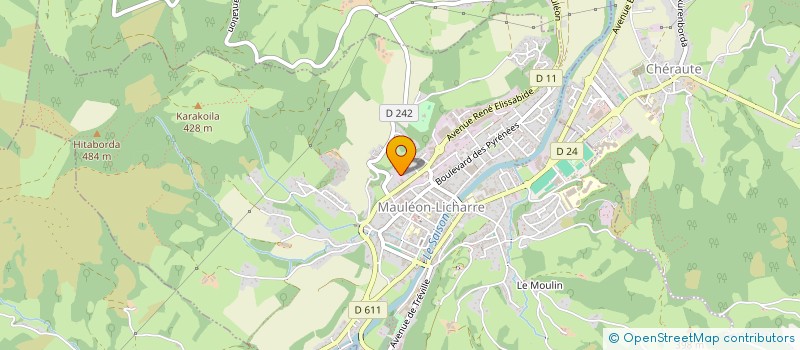 localisation de l'entreprise SOULE PADEL à MAULEON-LICHARRE