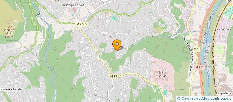 localisation de l'entreprise SOULEANE  LA GAUDE