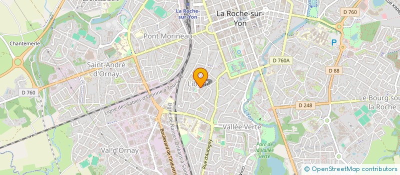 localisation de l'entreprise SOULET DISTRIBUTION à LA ROCHE-SUR-YON