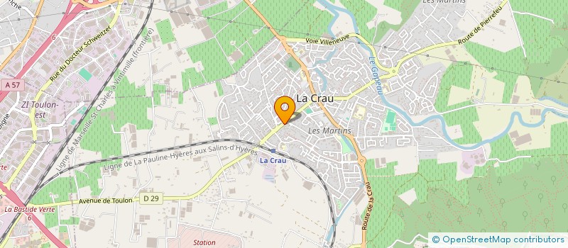 localisation de l'entreprise SOULEU FACADES à LA CRAU