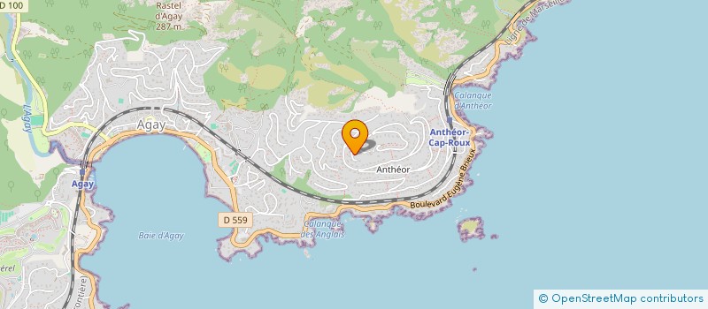 localisation de l'entreprise SOULEU PRODUCTION  SAINT-RAPHAEL