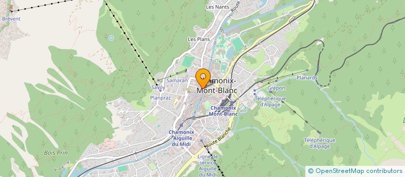 localisation de l'entreprise SOULFOOD  CHAMONIX-MONT-BLANC