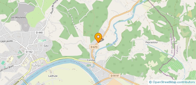 localisation de l'entreprise SOULIER BOUCHERIE  FUMEL