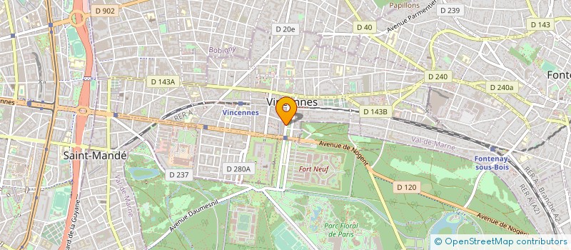 localisation de l'entreprise SOULIER LOUIS à VINCENNES