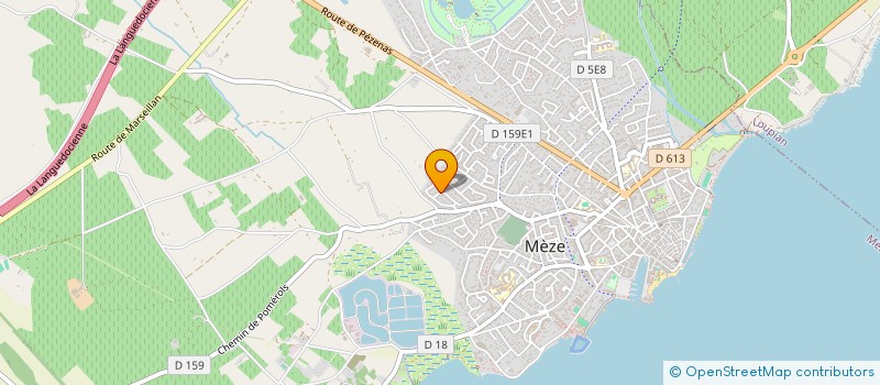 localisation de l'entreprise SOULIER PEINTURES à MEZE