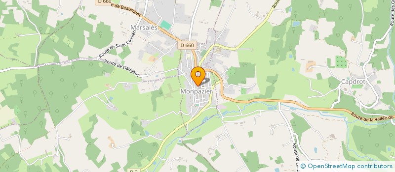 localisation de l'entreprise SOULIER TRAITEUR à MONPAZIER