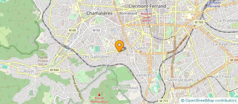 localisation de l'entreprise SOULIERE TERRADE à CHAMALIERES